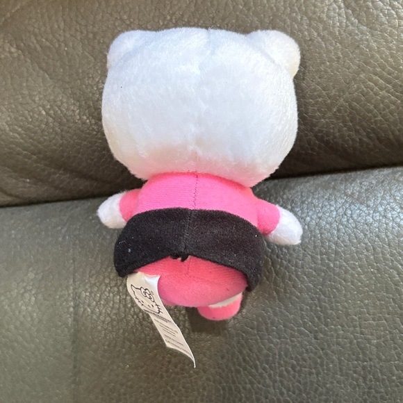Cute pink and black outfit hello kitty stuffed animal - Picture 3 of 5